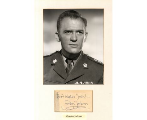 ENTERTAINMENT: Small selection of signed pieces and album pages etc., by various stage and screen actors, entertainers etc., 