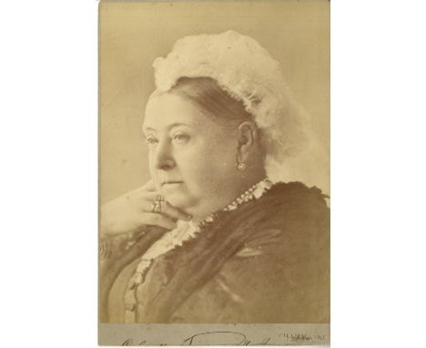 [VICTORIA]: (1819-1901) Queen of the United Kingdom Great Britain &amp; Ireland 1837-1901. Vintage unsigned cabinet photograp