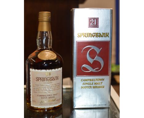 SPRINGBANK CAMPBELTOWN 21 YEAR OLD SINGLE MALT SCOTCH WHISKY WITH BOX - 70CL, 46% VOL      