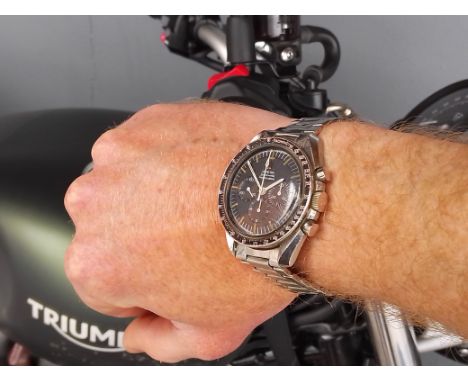 A vintage Omega "Pre-Moon" Speedmaster Professional, circa 1965, ref. S105.012-65, cal. 321, signed black dial, three subsidi