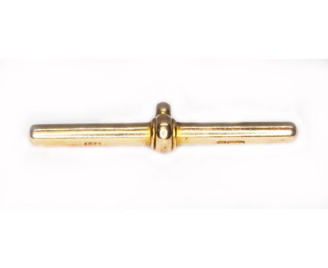 An Albert chain T bar, maker's mark 'J.G&amp;S', also marked '15.625', length 41mm, wt. 5.8g.  