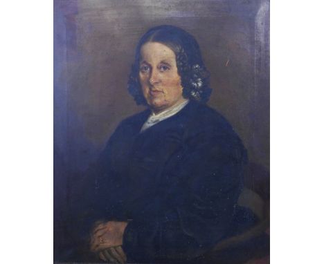 19TH CENTURY PORTRAIT of Margaret Florence Ford, b. 1807, oil on canvas, signed REED and dated 1868, framed, 62 x 75cm 