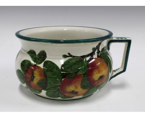 Wemyss Pottery, an apple patterned chamber pot , impressed mark, 27 x 14cm. 