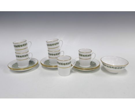 Set of six Spode Provence coffee cans and saucers, together with a matching sugar bowl (13) 