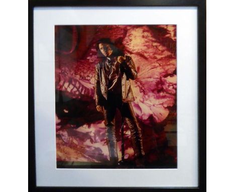 THE DOORS, JIM MORRISON, Live with psychedelic light show, colour cibachrome, 40 x 30cm, in frame. 