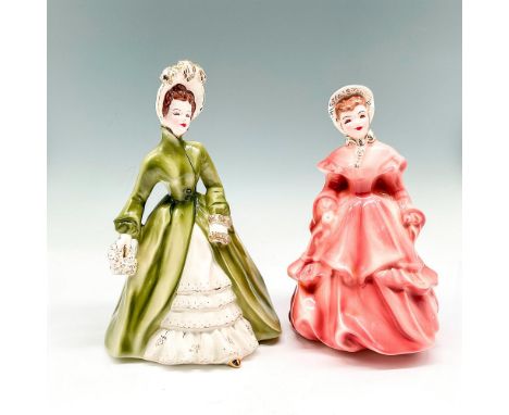 Includes 2 lovely ladies dressed in period gowns with bonnet hats - Diane in green overcoat holding a muff and Melanie dresse
