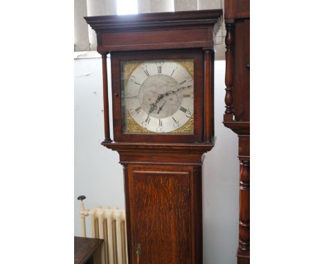 George III James &amp; Jacob Butler Bolton oak longcase clock, 30 hour movement with silvered &amp; brass dial. Recent refurb