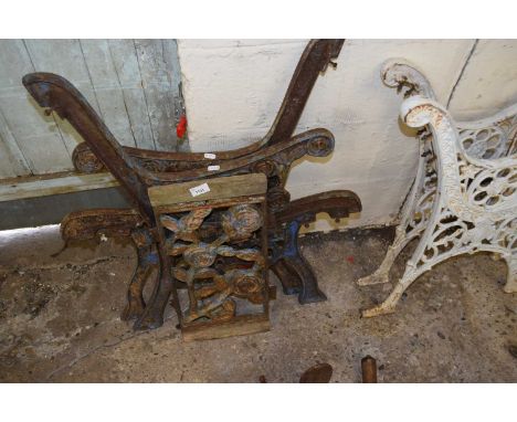 Cast metal bench ends (for restoration)