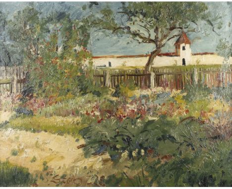 JOSEF STEIB1898 München - 1957 CochemSOMMERGARTEN (1928) Öl auf Leinwand. 80,5 x 101 cm (R. 104 x 123 cm). Signiert und datie