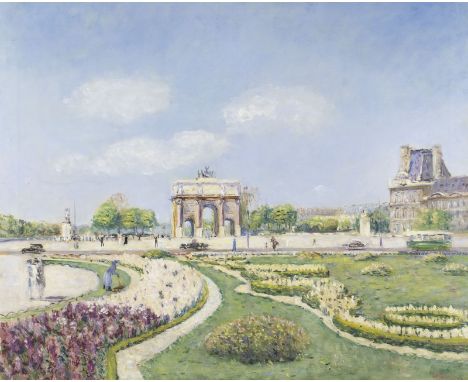 LUCIEN ADRION1889 Straßburg - 1953 ParisTUILERIES (1939) Öl auf Leinwand. 65 x 81 cm (R. 78 x 94 cm). Signiert und datiert un
