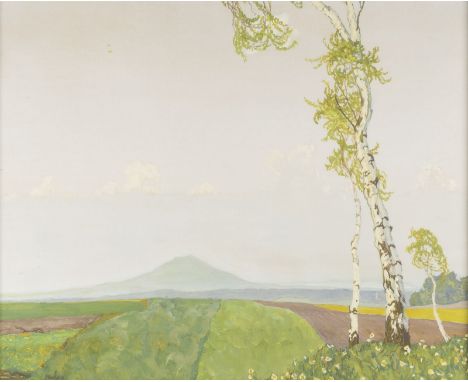 OTTO WILHELM MERSEBURG1874 Ehringsdorf - 1947 OberlausitzZWEI ARBEITEN: SOMMERABEND AUF DEM BAUERNHOF. SOMMERFELD Jew. Gouach