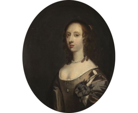 JOHN MICHAEL WRIGHT (ATTR.)1617 London - 1694 ebendaHALBFIGURENBILDNIS VON MARY BAGOD, DER GRAEFIN VON DORSET Öl auf Leinwand