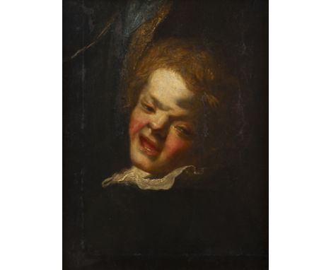 FRANS HALS (WERKSTATT/UMKREIS)1582/83 Antwerpen - 1666 HaarlemRUFENDER JUNGE Öl auf Leinwand (doubl.). 51 x 40 cm (R. 65 x 53
