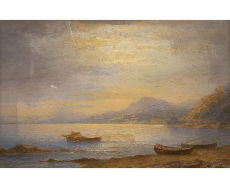 CARL MORGENSTERN1811 Frankfurt a.M. - 1893 ebenda (attr.)Riviera di Levante. Santa Margherita Öl auf Papier, Karton. 11 x 17 