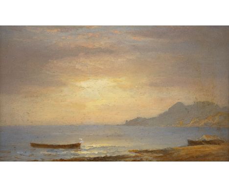 CARL MORGENSTERN1811 Frankfurt a.M. - 1893 ebenda (attr.)Sestri di Levante Öl auf Papier, Karton. 11 x 18 cm (R. 23 x 29 cm).