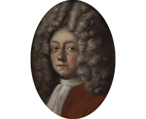 FRANZÖSISCHE SCHULE DES 18. JH.PORTRAIT EINES EDELMANNES MIT PERÜCKE AUS DER SAMMLUNG MARCELL VON NEMES Öl auf Kupfertafel (o
