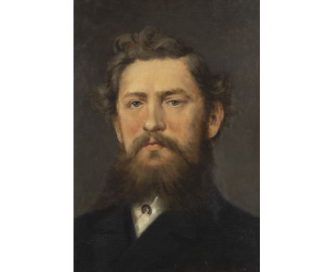 EMMA VON MÜLLER (ATTR.)1859 Innsbruck - 1925 MünchenPORTRÄT EINES HERRN, VERMUTLICH FRANZ VON DEFREGGER Öl auf Leinwand (doub