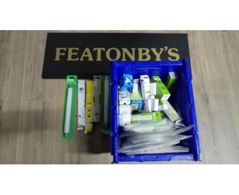 1 BOX OF LIGHT BULBS & FOAM STRIP