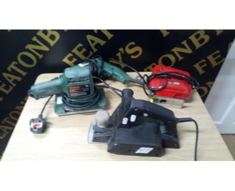 ELECTRIC PLANER, POWER DEVIL JIGSAW, BOSCH SANDER & DRILL