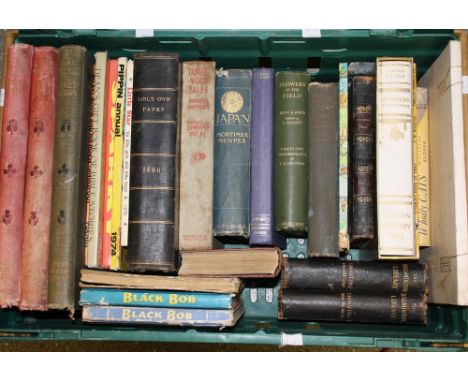 Books - Floricultural Cabinet 1843-4; Tanglewood Tales; With the Flag to Pretoria; Japan, Mortimer Menpes; The Adoration of t