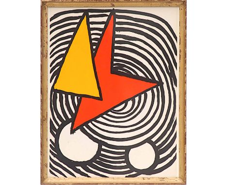 ALEXANDER CALDER, original lithograph, abstract published by Maeght, 37cm x 28cm.