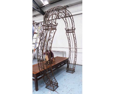 GARDEN ARCHITECTURAL ARCH, French provincial style, 240cm Tall.