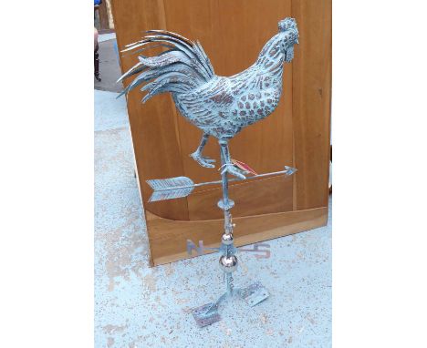 WEATHER VANE, in the English Country House style, verdigris finish, 92cm H. 