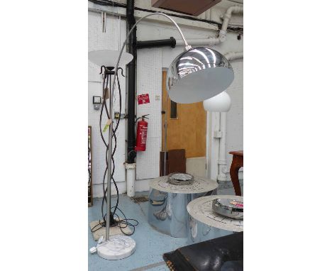 ARCO INSPIRED FLOOR LAMP, marble base, 187cm H. (slight faults)