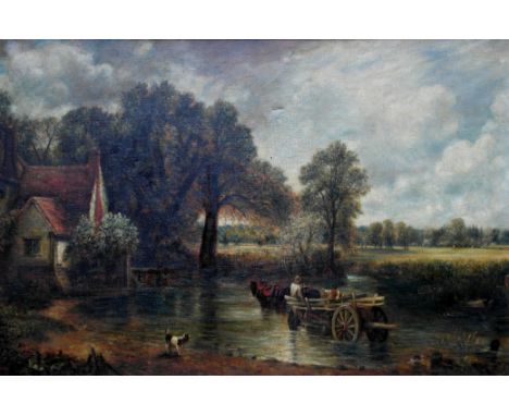 After John Constable, R.A. (British, 1776-1837):
The Haywain, oil on canvas, H 60 x W 90 cm, after the original in the Nation