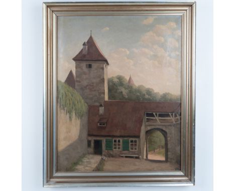 Exceptional original oil painting on canvas by renowned Danish artist H. Thoring (also known as Kai Jeppe Drews). Titled Outs