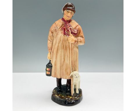 Royal Doulton figurine titled "The Shepherd," model HN1975, designed by Harry Fenton. This hand-painted china figurine, produ