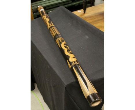 20th Century carved Didgeridoo