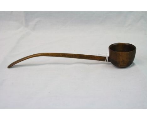 18th century Treen Fruitwood Toddy Ladle, 19cms long