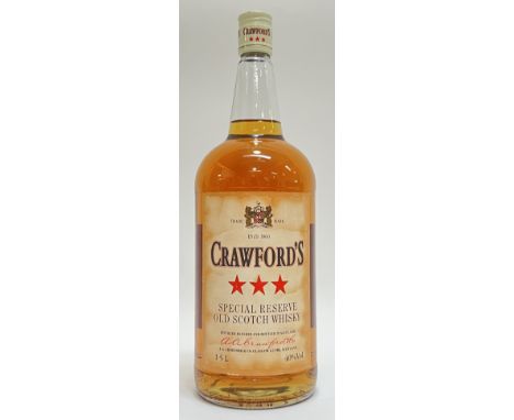 A 1.5ltr bottle of Crawford's Special Reserve Old Scotch Whisky (blended, 40%)