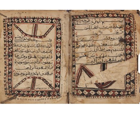 A Qur’an section, Harar, Ethiopia, 19th century, Arabic manuscript on paper, 350ff. approx., with 15ll. of black Ifriqi scrip