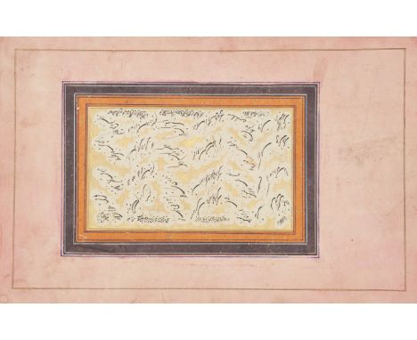 A Group of Important Works - To be sold Without ReserveA Shikasteh calligraphic panel, Persia, 19th century, ink on paper, th