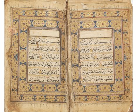 A Qur'an signed by Hafiz Muhammad, Provincial North India, late18th-early 19th century, Arabic manuscript on paper, complete,