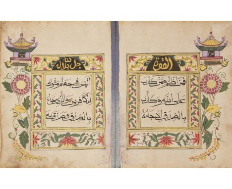 Juz 24 of a Chinese Qur'an, 60ff. Arabic manuscript on paper, with 5ll. of black Rayani script her page within double red rul