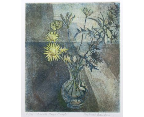 Richard Bawden (British, b. 1936). Small Dried Plants, signed l.r., aquatint etching, numbered 57/85, 16.5cm by 14cm (plate-m