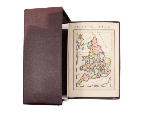 Georgian manuscript map card game. A unique set of handmade educational cards, c. 1800, produced entirely in ink &amp; waterc