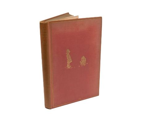 Milne, A. A. The House at Pooh Corner, first edition, London: Methuen, 1928. Octavo, publisher's gilt pink cloth, top edge gi