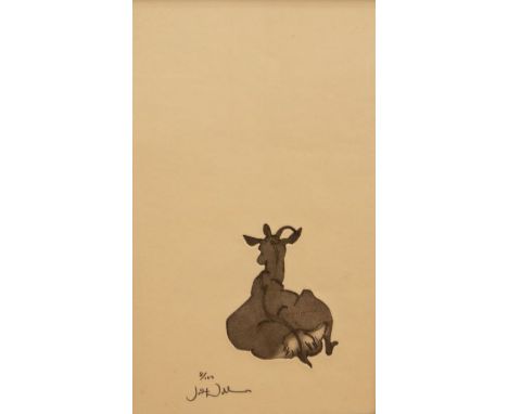 Julian Williams (Contemporary). Antelope, signed l.l., limited edition numbered 8/100, etching, 46.5cm by 27.5cm, framed &amp