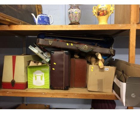 A shelf of assorted