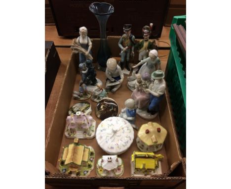 A tray of assorted, to include Coalport and Royal Worcester etc.