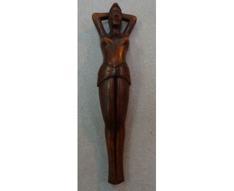 A  novelty nutcracker in the form of a nude