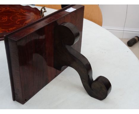 A 19th century rosewood bracket