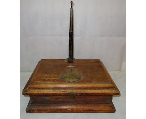 A boxed 19th century set of scales 