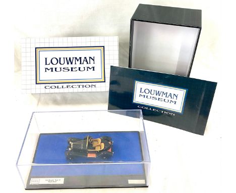 Louwman Museum  limited edition model 1913 Bugatti Type 18 Black Bess no 378 of 408, in original casing and box 