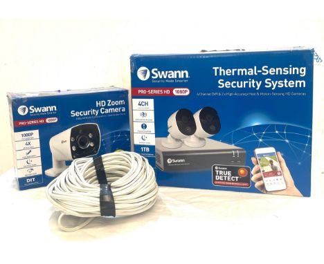 Boxed Swan Security System and Security camera 