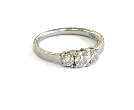 Ladies platinum and diamond engagement ring, 0.5 carat, clarity VS2, Colour G, ring size between K and L , approximate total 